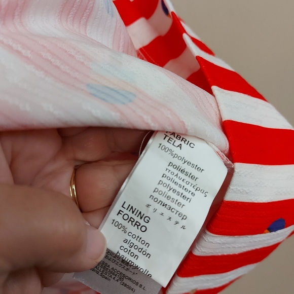 Kling red and white stripe icecream fit and flare dress - Picture 8 of 10